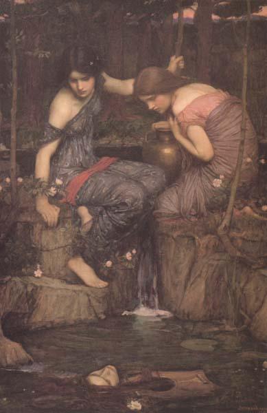 John William Waterhouse Nymphs finding the Head of Orpheus (mk41) oil painting image